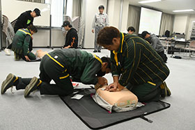 上級救命講習の様子