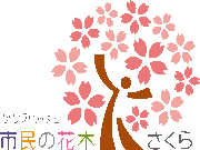 市民の花木「さくら」のロゴ