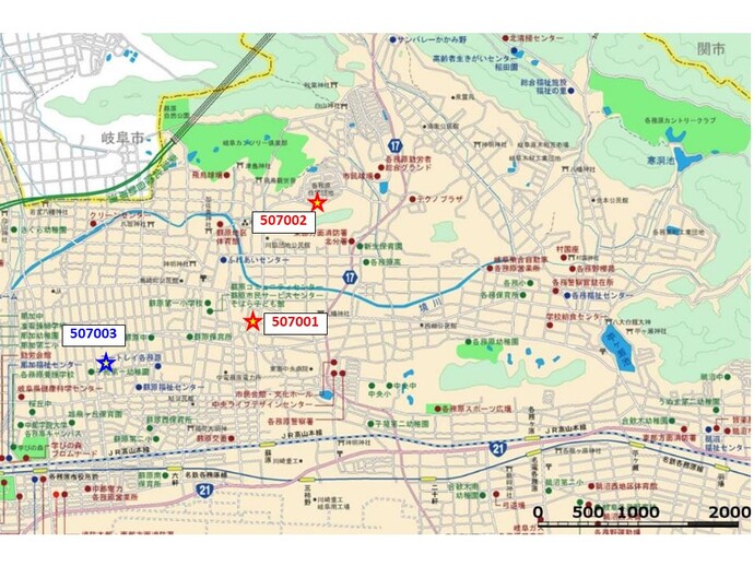 地図：蘇原地区