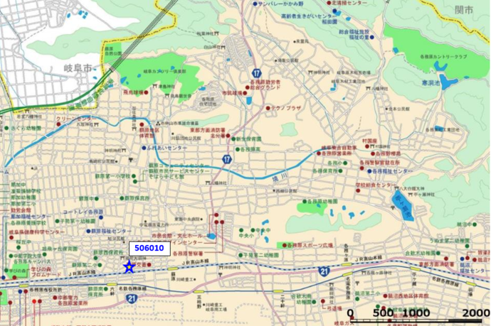 地図：蘇原地区