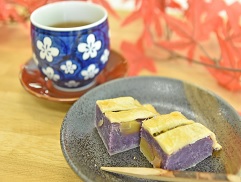 紫芋と栗のパイ