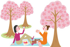 桜まつりのイラスト
