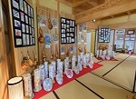 絵手紙の展示（和室）の写真