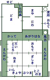 旧桜井家住宅の間取り図