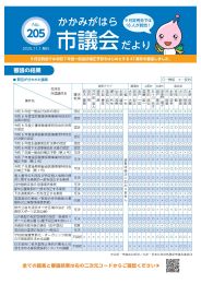 市議会だより205号表面