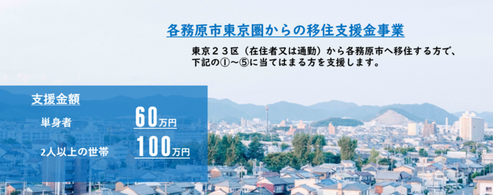 写真：各務原市東京圏からの移住支援金事業