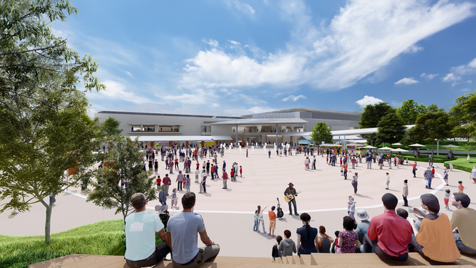 新総合体育館・総合運動防災公園イメージパース