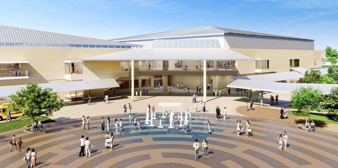 新総合体育館・総合運動防災公園イメージパース