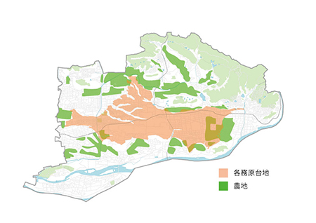 各務原台地の位置図