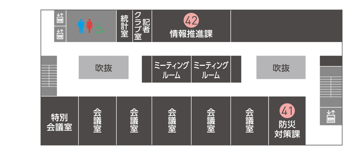 高層棟4Fの配置図