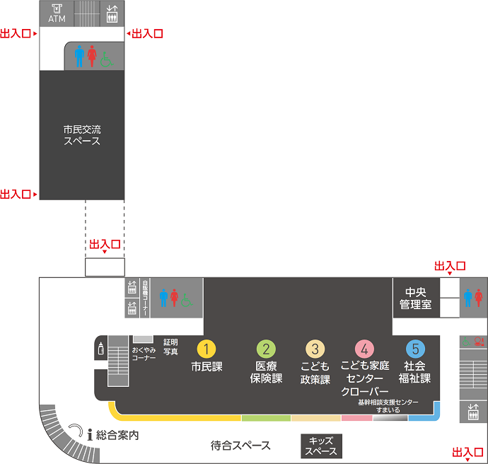 1階の配置図