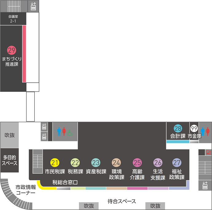 2階の配置図