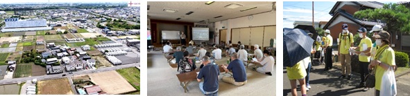 大野町内での活動の様子