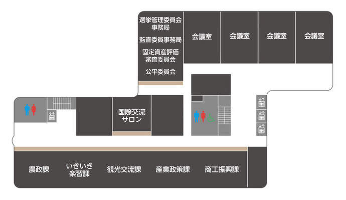 産業文化センター6階のフロア図