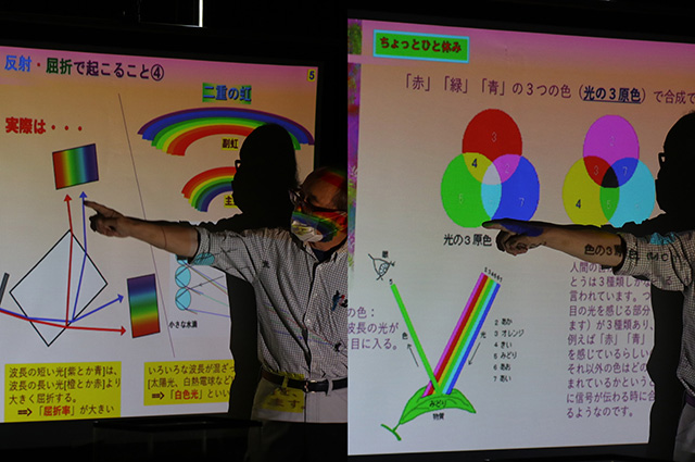 各務野科学ラボ第2回「光の不思議をあやつろう」の写真