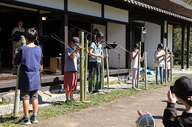 「竹×Sax×Percussion」～竹ギロをつくって演奏に参加しよう～の写真