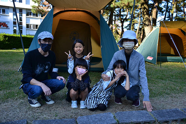 親子で楽しもう！初めての秋キャンプ！の写真