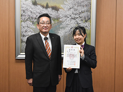 浅野市長と楯さんの写真