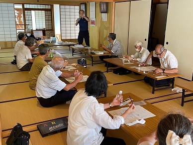 令和3年7月21日の風鈴制作の様子