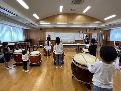 和太鼓作曲ワークショップの様子