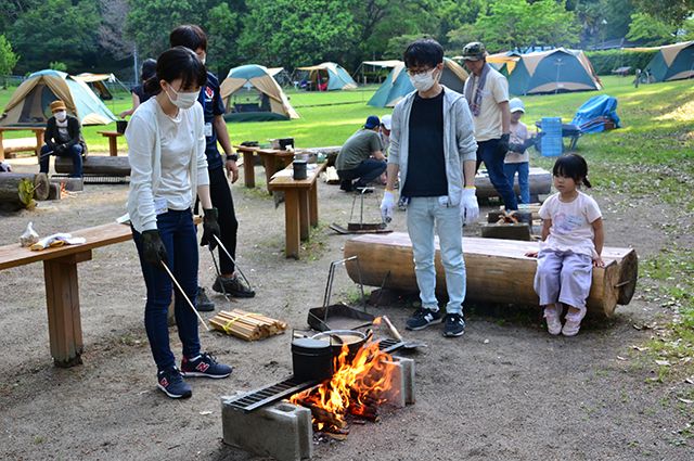 「家族で楽しもう！初めての春キャンプ」の写真