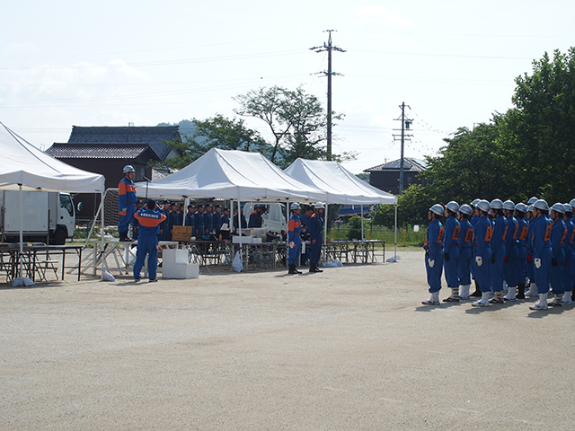 「稲羽地区消防操法大会」の写真