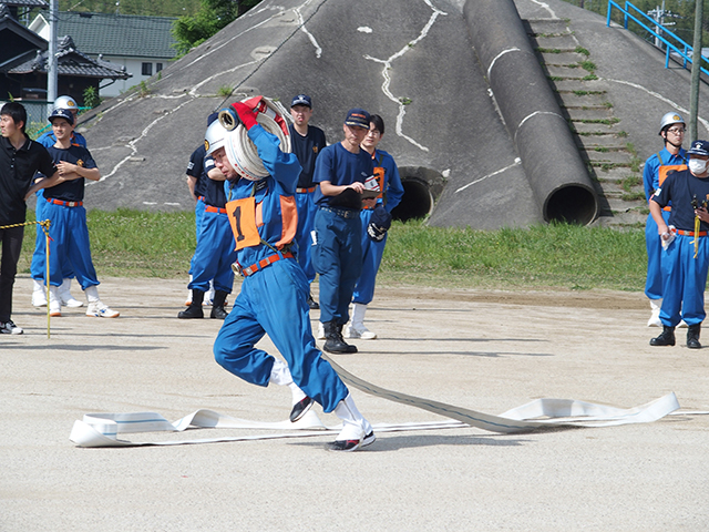 「稲羽地区消防操法大会」の写真