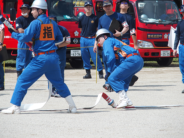 「稲羽地区消防操法大会」の写真