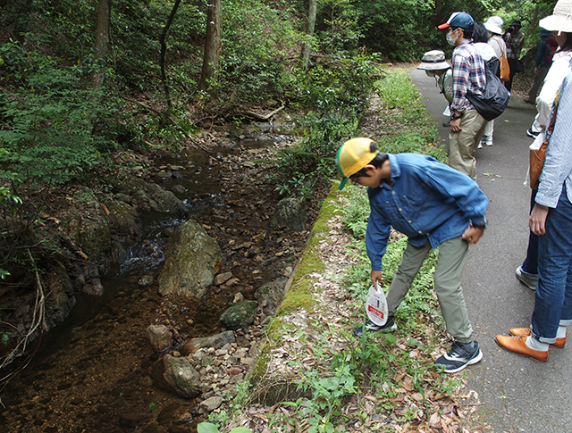 自然体験塾「各務原の地層を、あるいてみにいこう〜足元の石からわかること～」の写真