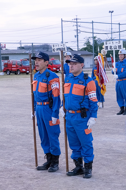 「川島地区消防操法大会」の写真