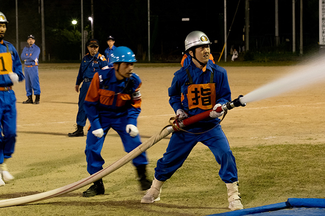 「川島地区消防操法大会」の写真