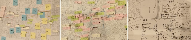コメントの付箋が貼られた模造紙