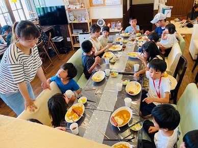 子ども食堂のようす