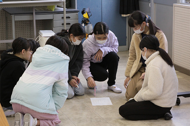 寒中キャンプDE自然遊びの写真