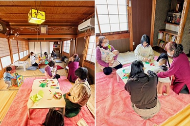 おとなかいぎ古民家えんがわで撮影