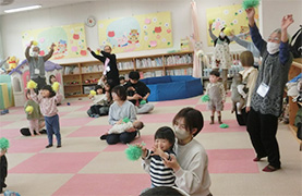 そはら子ども館でのばぁばじぃじの写真