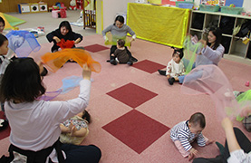 かわしま子ども館でのあかちゃんあつまれの写真