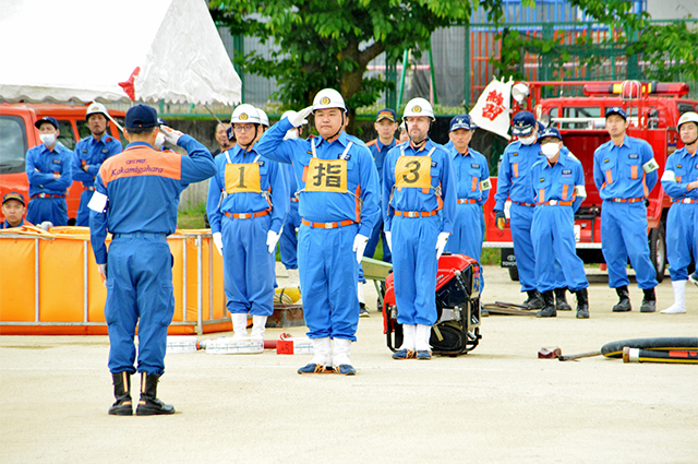 第51回各務原市消防団鵜沼地区 消防操法大会の写真