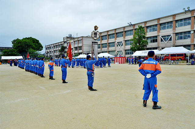 第51回各務原市消防団鵜沼地区 消防操法大会の写真