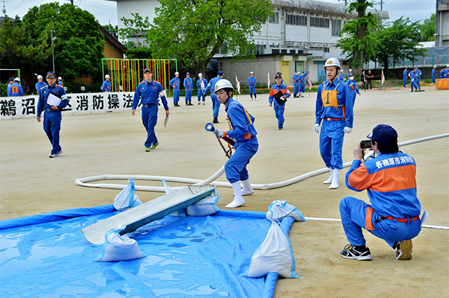 第51回各務原市消防団鵜沼地区 消防操法大会の写真