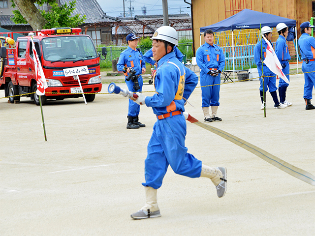 第51回各務原市消防団鵜沼地区 消防操法大会の写真