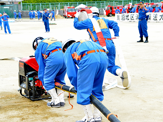 第51回各務原市消防団鵜沼地区 消防操法大会の写真