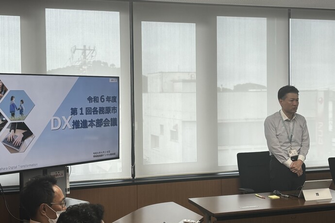 DX推進本部長のご挨拶の様子