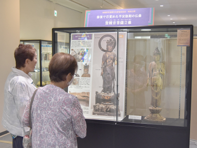 展示をみる来場者