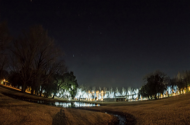 学びの森 星空の写真
