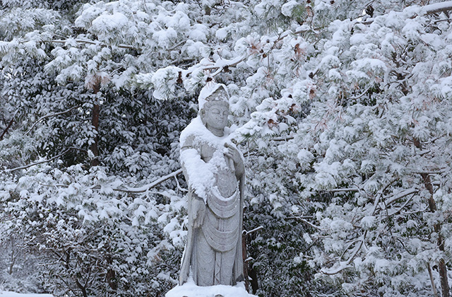 鵜沼の雪景色の写真