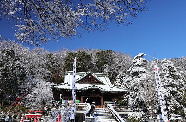 鵜沼の雪景色の写真