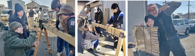 葦簀作りワークショップ