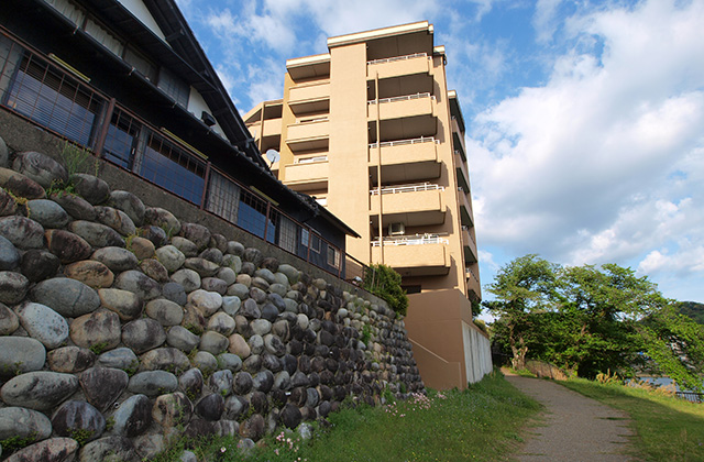 木曽川河畔遊歩道の風景の写真