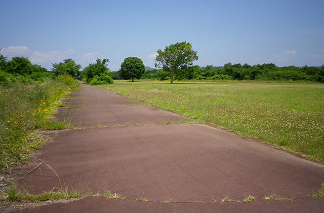 木曽川沿いのサイクリングロードの写真